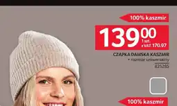 Selgros Czapka damska kaszmir oferta