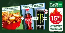 Żabka Zestaw Chrupbox + napój 0,5 l Coca-Cola, Fanta, Sprite lub Monster Energy oferta