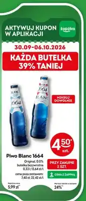 Żabka Piwo Blanc 1664 Original oferta