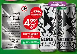 Żabka Napój energetyczny Black Tattoo Zero Sugar oferta