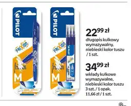 Empik Długopis kulkowy wymazywalny niebieski kolor tuszu Pilot oferta