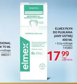Selgros Płyn do płukania jamy ustnej Sensitive Elmex oferta