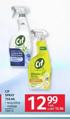 Selgros Spray Cif Cleanboost Mleczko w sprayu oferta