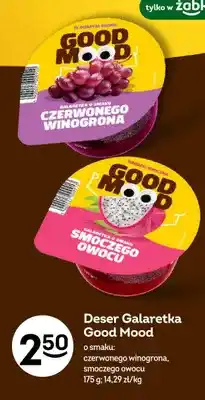Żabka Deser galaretka Good Mood o smaku czerwonego winogrona oferta