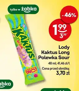 Żabka Lody Kaktus Long Polewka Sour oferta