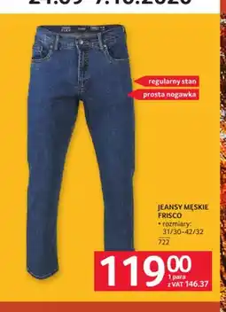 Selgros Jeansy męskie Frisco oferta