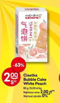 Żabka Ciastka Bubble Cake White Peach Gangfu oferta