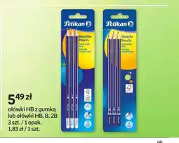 Empik Ołówki HB z gumką Pelikan 3-pak oferta