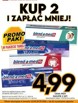 Kupiec Pasta do zębów Blend-a-med 3D White oferta