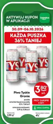 Żabka Piwo Tyskie Gronie oferta