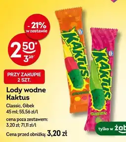 Żabka Lody wodne Kaktus Classic oferta