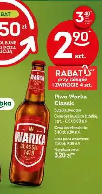 Żabka Piwo Warka Classic oferta