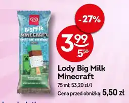 Żabka Lody Big Milk Minecraft oferta