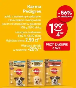 Żabka Karma Pedigree adult z wołowiną w galarecie oferta