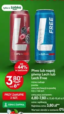Żabka Napój piwny Lech Blackberry Cherry oferta
