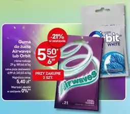 Żabka Guma do żucia Airwaves Cool Cassis oferta