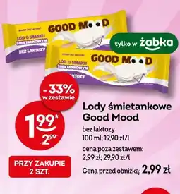 Żabka Lody śmietankowe Good Mood bez laktozy oferta