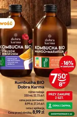 Żabka Kombucha BIO Dobra Karma o smaku cytrusów z hibiskusem oferta