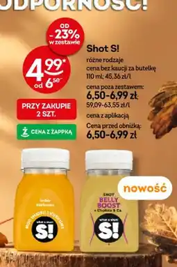 Żabka Shot S! imbir kurkuma oferta