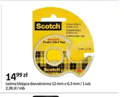 Empik Taśma klejąca dwustronna 12 mm x 6,3 m Scotch oferta
