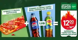 Żabka Zestaw zapiekanka + napój Pepsi, Mirinda lub Lipton 0,5 l oferta
