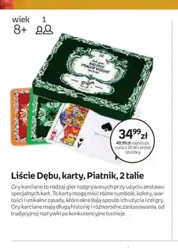 Empik Karty Liście Dębu 2 talie Piatnik oferta
