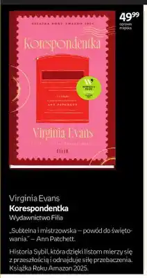 Empik Książka Virginia Evans Korespondentka oferta