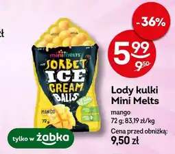 Żabka Lody kulki Mini Melts mango oferta