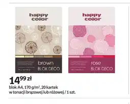 Empik Blok A4 170 g/m² 20 kartek w tonacji brązowej Happy Color oferta