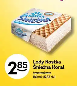 Żabka Lody Kostka Śnieżna śmietankowe oferta