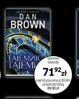 Empik Książka Tajemnica tajemnic Dan Brown oprawa twarda oferta