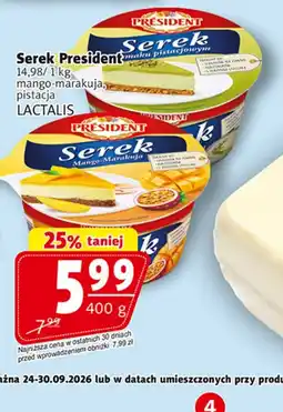 Prim Market Serek President maku pistacjowym oferta