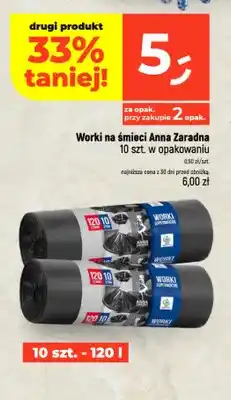 Dealz Worki na śmieci 120 l Anna Zaradna oferta