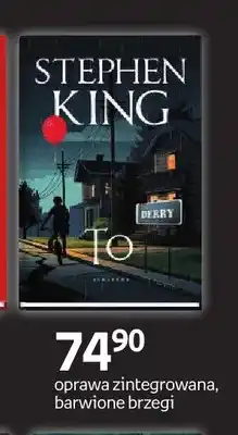Empik Książka To Stephen King oprawa zintegrowana barwione brzegi oferta