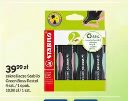 Empik Zakreślacze Stabilo Green Boss Pastel 4-pak oferta