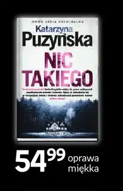 Empik Książka Nic takiego Katarzyna Puzyńska oprawa miękka oferta