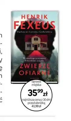 Empik Książka Zwierzę ofiarne Henrik Fexeus oferta