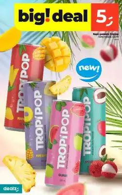 Dealz Napój gazowany Tropipop mango oferta