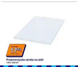Action Przezroczysta cerata na stół 140x250 cm oferta