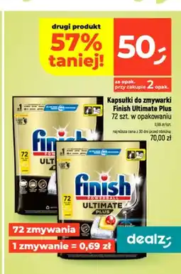 Dealz Kapsułki do zmywarki Finish Ultimate Lemon oferta