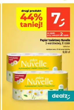 Dealz Papier toaletowy Nuvelle 3-warstwowy 8-pak oferta