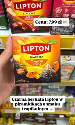 Dino Herbata czarna Lipton Tropical Fruits oferta