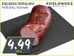 Słoneczko Kielbasa Górska Kozłowski oferta