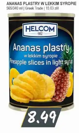 Słoneczko Ananas plastry w lekkim syropie oferta