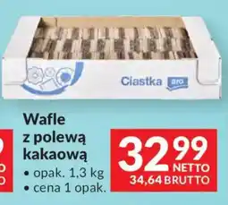 Makro Wafle z polewą kakaową Ciastka aro oferta