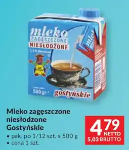 Makro Mleko Zagęszczone Niesłodzone Gostyńskie oferta