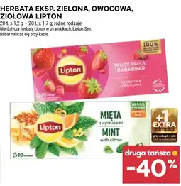 Stokrotka Herbata Eksp. Zielona, Owocowa, Ziołowa Lipton oferta
