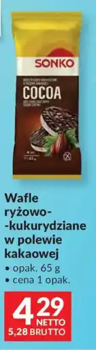 Makro Sonko Wafle ryżowo-kukurydziane w polewie kakaowej oferta