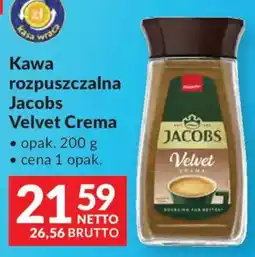 Makro Kawa rozpuszczalna Jacobs Velvet Crema oferta