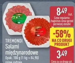 ALDI Tremondi Salami międzynarodowe oferta